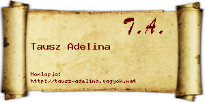 Tausz Adelina névjegykártya